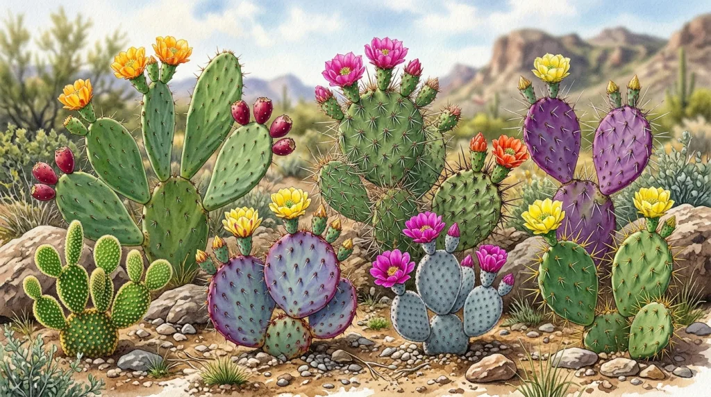 Opuntia classification : espèces, variétés et caractéristiques essentielles