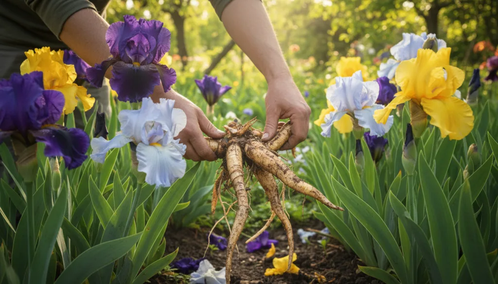 Diviser les iris : multipliez vos plantations après floraison