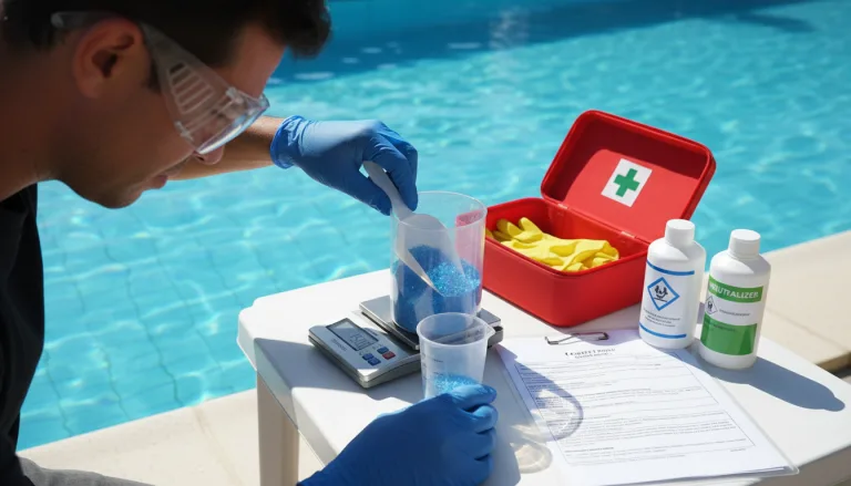 Dosage sulfate de cuivre pour piscine : méthode et précautions à suivre